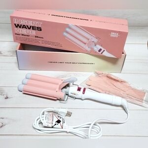 INH Insert Waves Here Triple Barrel Hair Waiver Deep Wave Iron - New In Box